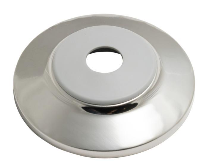Oatey® 1/2 In. To 3/4 In. Chrome Escutcheon Plate With Rubber Collar