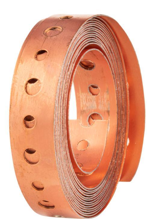 Oatey® 3/4 In. X 10 Ft. 24-Gauge Copper-Plated Hanger Strap
