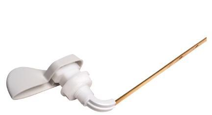 Front Mount Toilet Tank Lever - White