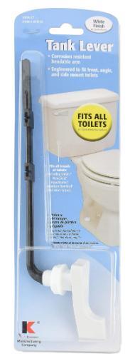 Universal Fit Plastic Flush Lever - White